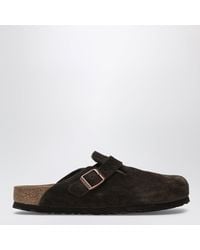 Birkenstock - Suede Boston Clogs By - Lyst