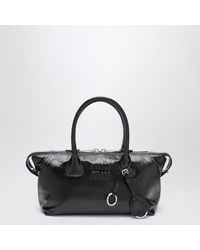 Miu Miu - Glossy Leather Top-Handle Bag - Lyst
