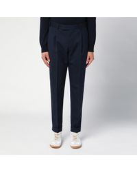 PT Torino - Rebel Navy Virgin Wool Trousers - Lyst