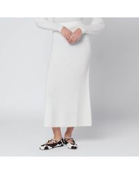 Max Mara - Ivory Skirt - Lyst