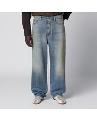 MM6 by Maison Margiela - Mid- Washed-Effect Denim Jeans - Lyst