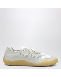 Prada - Speedrock Crystal Leather And Mesh Sneakers - Lyst
