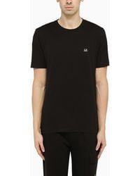 C.P. Company - T-Shirt With Logo Print On The Chest - Lyst