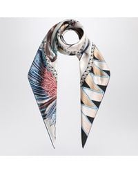 Ferragamo - Ivory/ Scarf With Giada Print - Lyst