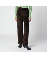Loewe - Cotton Corduroy Trousers - Lyst