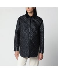 Moncler - Padded Overshirt With Corduroy Collar - Lyst