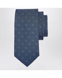 Ferragamo - Krawatte Aus Seide Mit Gancini-Print - Lyst