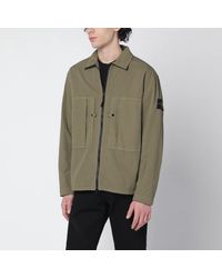 Stone Island - Military Zip-Up Shirt Jacket - Lyst