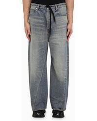 Balenciaga - Light Oversized baggy Jeans In Washed Denim - Lyst