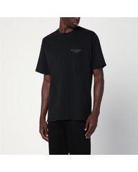 Givenchy - Schwarzes Baumwoll-T-Shirt Mit Logo - Lyst