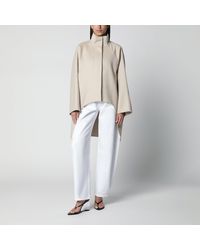 Alaïa - Asymmetric Double-Face Cashmere Coat - Lyst