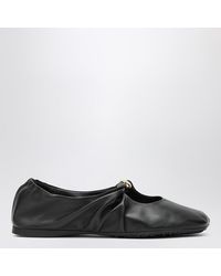 Loewe - Ballerine pebble nera in nappa - Lyst