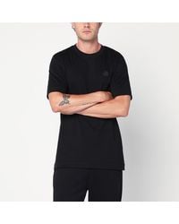Moncler - Cotton T-Shirt With Logo Patch - Lyst