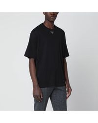 Prada - Tshirt With Logo Triangle - Lyst