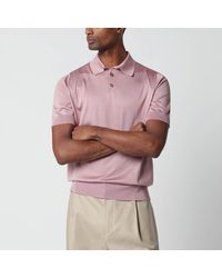 Dolce & Gabbana - Silk Polo Shirt - Lyst