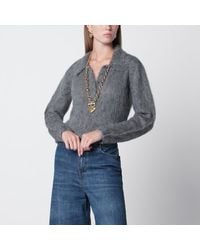 Chloé - Smoke Alpaca-Blend Cardigan - Lyst