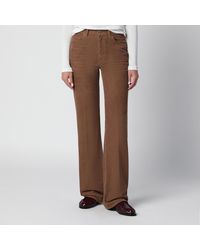 Saint Laurent - 1970S Fall Leaf Corduroy Trousers - Lyst