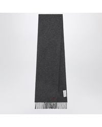 Ami Paris - Grauer Ami De Caur Schal Aus Wolle - Lyst