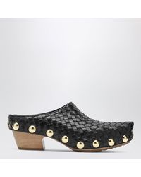 Bottega Veneta - Gondola Studded Woven Leather Clogs - Lyst