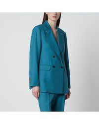 Max Mara - Woolblend Doublebreasted Jacket - Lyst