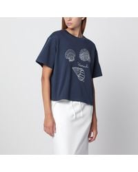 Weekend by Maxmara - Cotton Jersey T-Shirt With Embroidery - Lyst