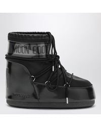 Moon Boot - Schwarze Icon Low Glance Stiefel - Lyst