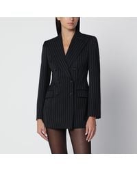 Dolce & Gabbana - Double-Breasted Pinstripe Blazer - Lyst