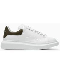 Alexander McQueen - White/khaki Oversize Sneakers - Lyst