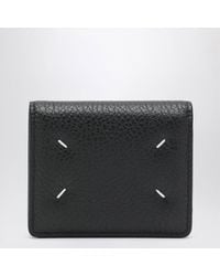Maison Margiela - Four Stitches Compact Grained Leather Card Holder - Lyst