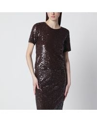 P.A.R.O.S.H. - Sequin Knit Top-Donna - Lyst