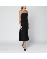 Alberta Ferretti - Sleeveless Stretch Cady Dress - Lyst
