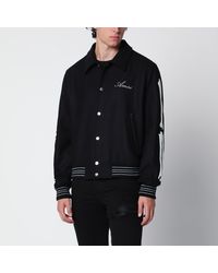 Amiri - Wool Blend Jacket With Logo - Lyst
