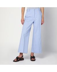 Weekend by Maxmara - Cotton And Linen Pants - Lyst