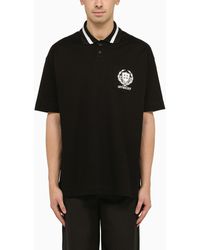 Givenchy - Black Cotton Polo Shirt With Logo - Lyst