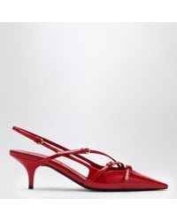 Miu Miu - Slingback-Pumps Aus Lackleder - Lyst