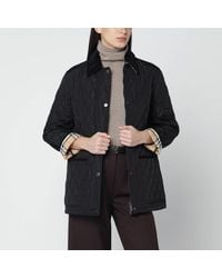 Burberry - Veste Matelassée Noire En Nylon - Lyst