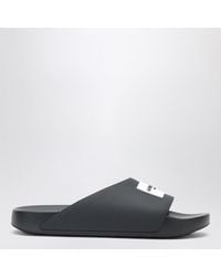Givenchy - Label Flache Mules Aus Schwarzem Gummi - Lyst