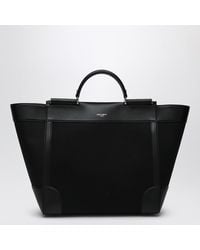 Dolce & Gabbana - Dolce&Gabbana Fabric And Leather Tote Bag - Lyst