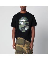 A Bathing Ape - Tshirt With Camouflage Print - Lyst