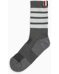 Thom Browne - Grey Sports Socks - Lyst