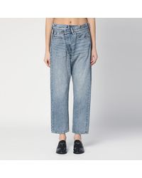 R13 - Faded Crossover Jeans - Lyst