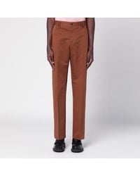 PT Torino - Cotton And Linen Trousers - Lyst