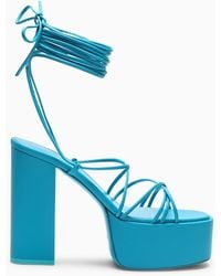 Paris Texas Turquoise Malena High Sandals - Blue