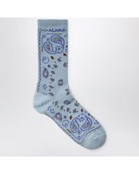 Alanui - Dust Cotton-Blend Bandana-Pattern Socks - Lyst