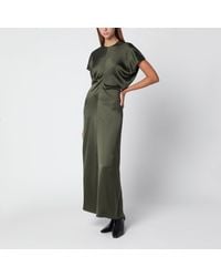 TOTEME - Dark Low-Waisted Viscose Dress - Lyst