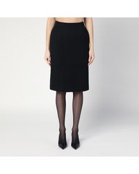 Balenciaga - Hourglass Midi Skirt - Lyst