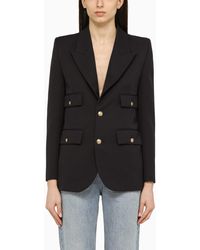 Saint Laurent - Single-breasted Jacket In Wool - Lyst
