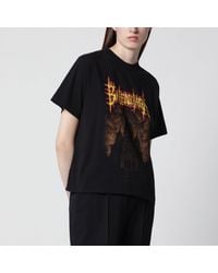 Balenciaga - Sacré Caur Print Medium-Fit Cotton T-Shirt - Lyst