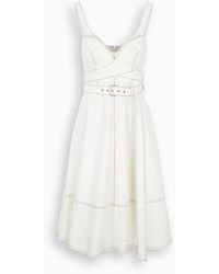 Alexander McQueen Denim Dress - White