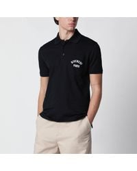 Givenchy - Dark Polo Shirt With Logo Embroidery - Lyst
